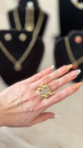 Anillo de dama 14K