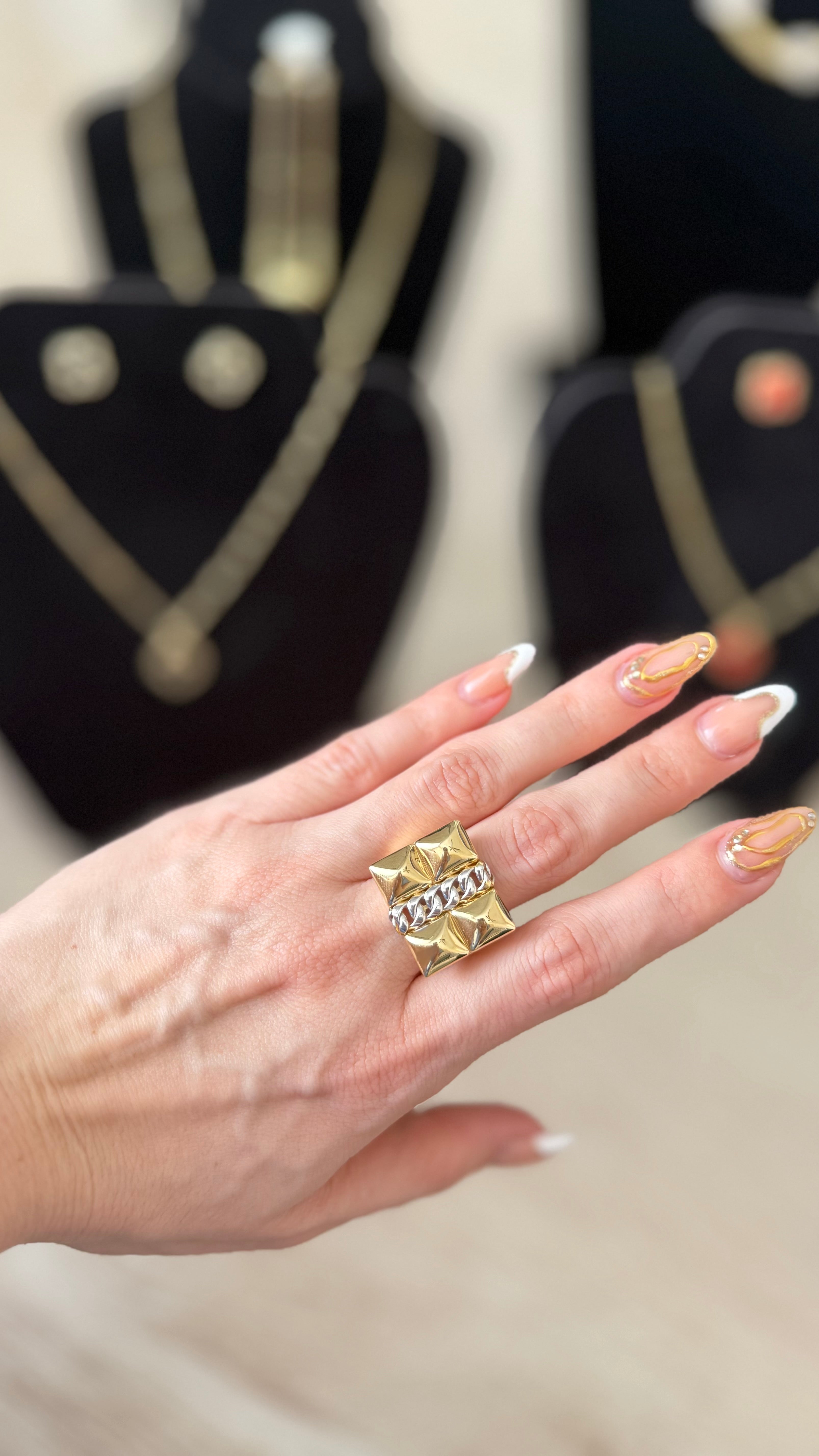 Anillo de dama 14K